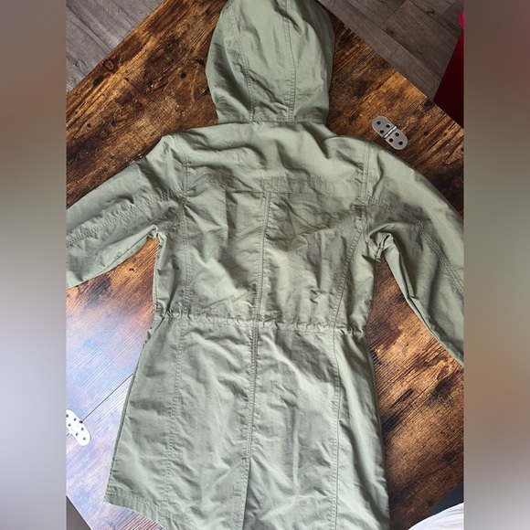 Olive‎ Green Hooded Parka Jacket - Picture 7 of 7